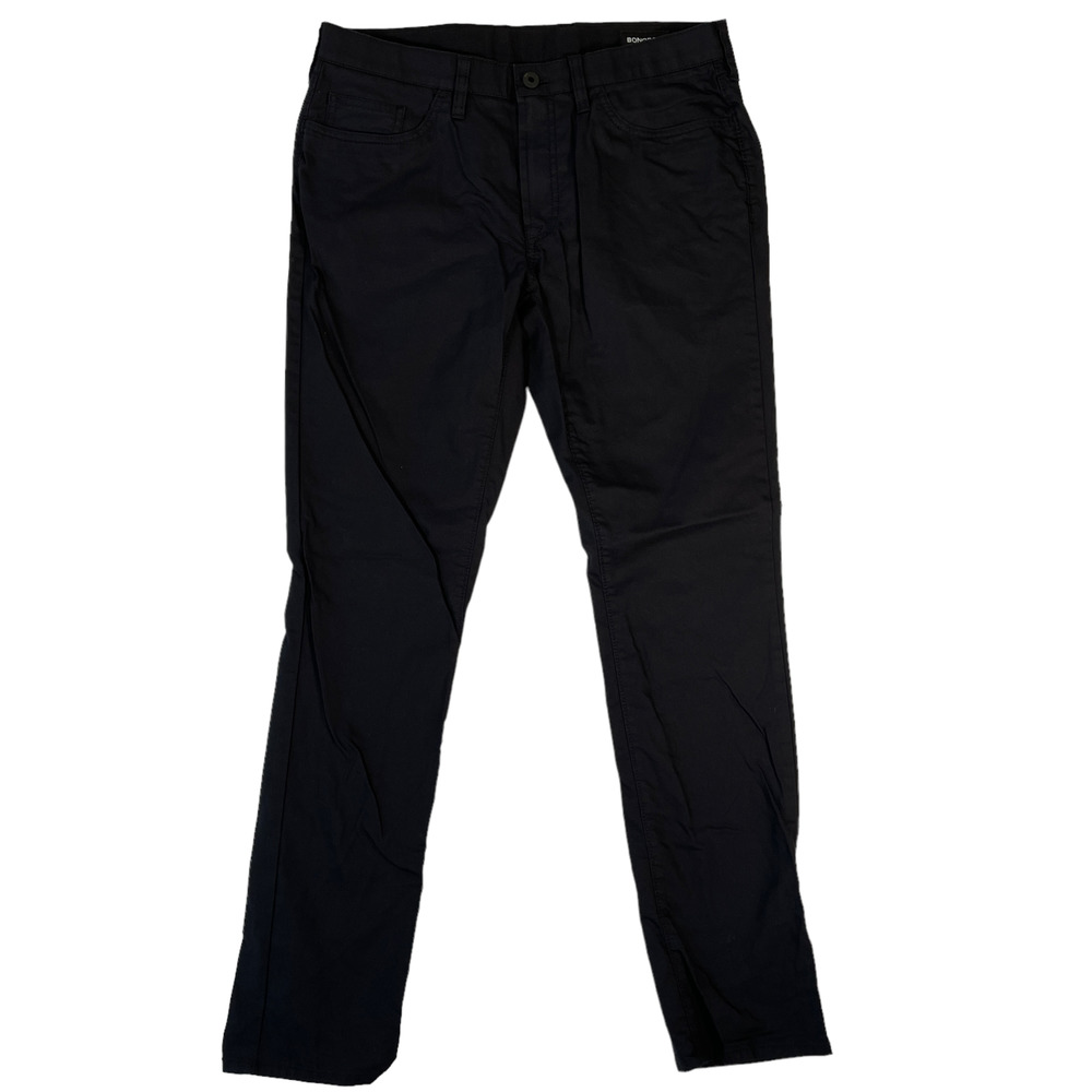 Bonobos Men's Size 32x32 Black Washed Chinos Tailored Fit Straight leg Pants